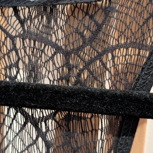 LA Made Black Lace Racerback Tank Top S - Picture 2 of 2